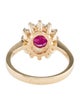 Ring 14K 1.37ct Ruby & Diamond Cocktail Ring