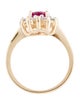 Ring 14K 1.37ct Ruby & Diamond Cocktail Ring