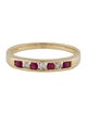 Ring 14K Ruby & Diamond Band