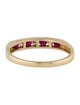 Ring 14K Ruby & Diamond Band