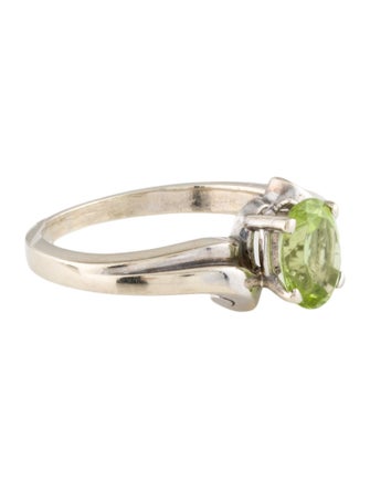 Ring 14K 1.18ct Peridot Solitaire Cocktail Ring