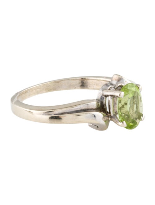 Ring 14K 1.18ct Peridot Solitaire Cocktail Ring
