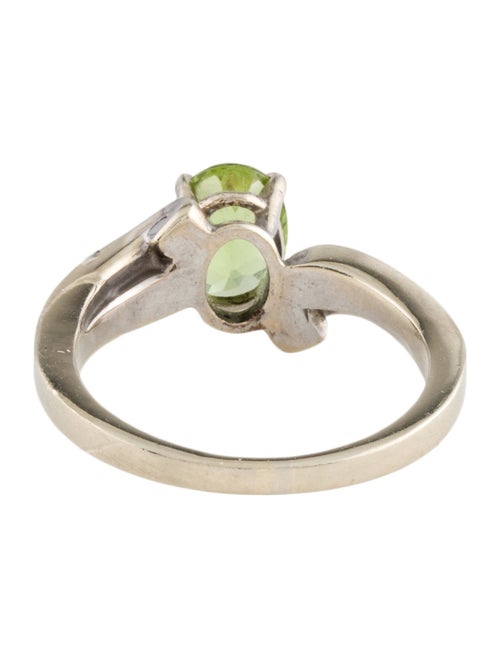 Ring 14K 1.18ct Peridot Solitaire Cocktail Ring