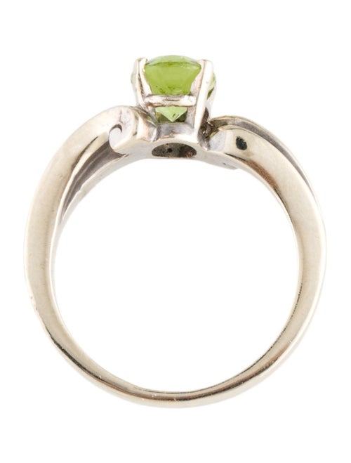 Ring 14K 1.18ct Peridot Solitaire Cocktail Ring