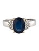 Ring 14K 2.09ct Sapphire & Diamond Cocktail Ring
