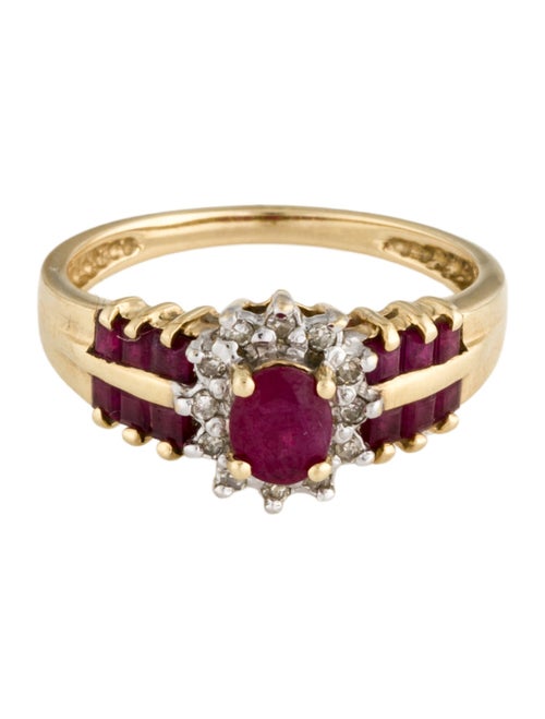 Ring 14K 1.18ctw Ruby & Diamond Cocktail Ring