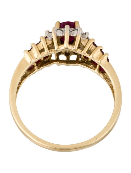 Ring 14K 1.18ctw Ruby & Diamond Cocktail Ring