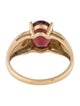 Ring 14K 1.88ct Garnet & Diamond Cocktail Ring