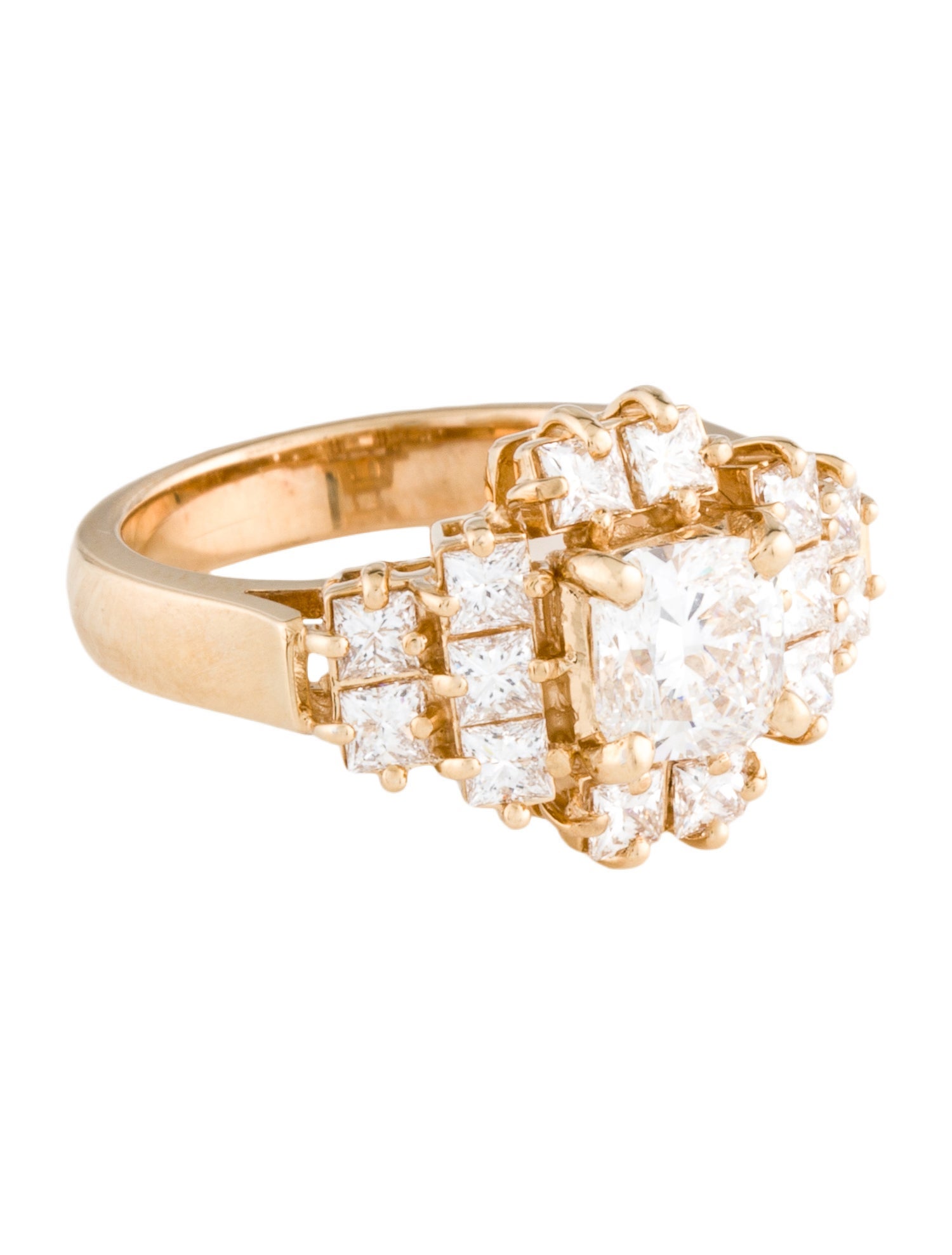 Ring 14K 1.09ct Lab-Grown Diamond Cocktail