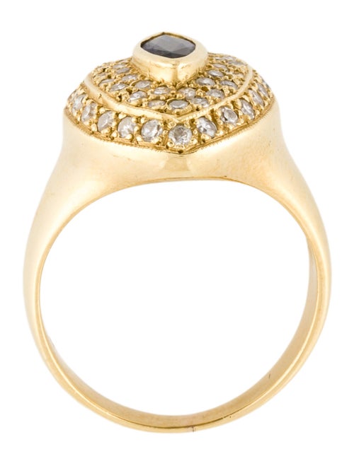 Ring 18K Sapphire & Diamond Marquise Cocktail Ring