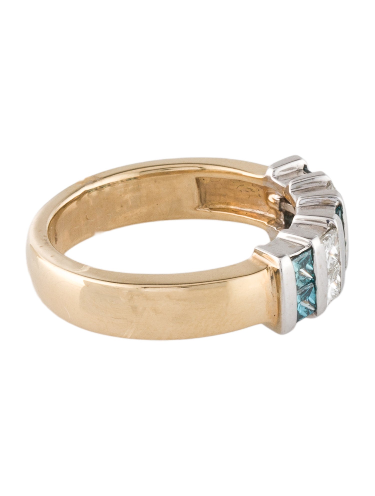 Ring Two-Tone 1.36ctw Diamond Cocktail