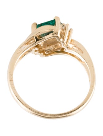 Effy Jewelry 14K Emerald & Diamond Cocktail Ring