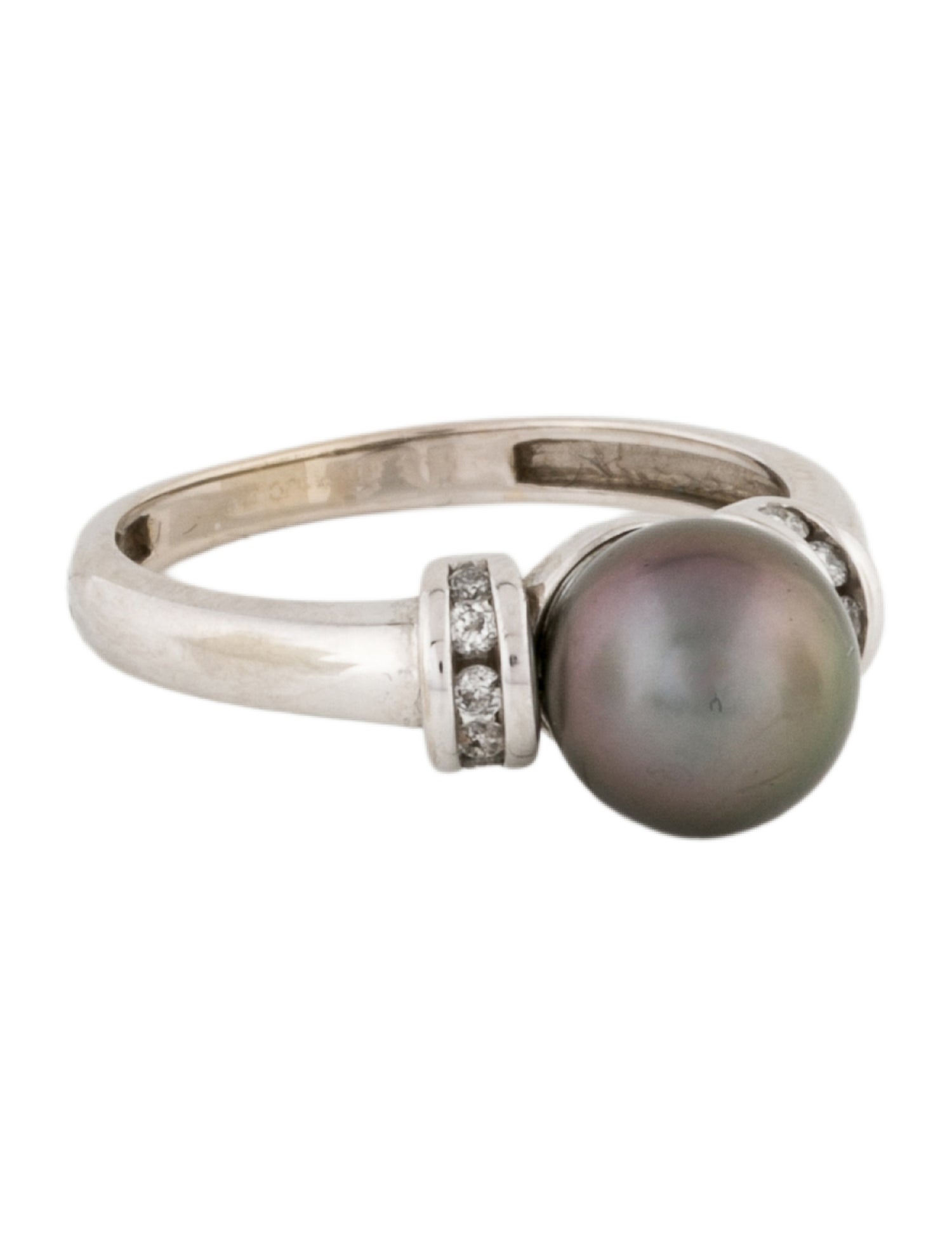 Ring 14K Cultured Pearl & Diamond Cocktail