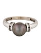 Ring 14K Cultured Pearl & Diamond Cocktail Ring