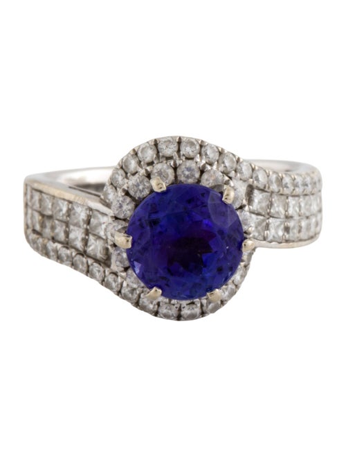 Ring 14K 2.26ctw Tanzanite & Diamond Cocktail Ring