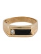 Ring 14K Onyx & Diamond Band Ring