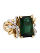Ring 18K 7.12ctw Tourmaline & Diamond Cocktail Ring