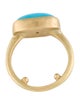 Ring 18K 5.97ct Turquoise Cocktail Ring