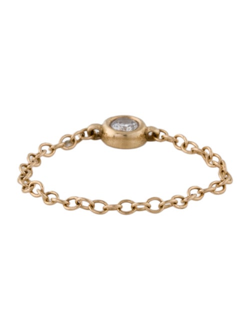 Ring 14K Diamond Chain Cocktail Ring