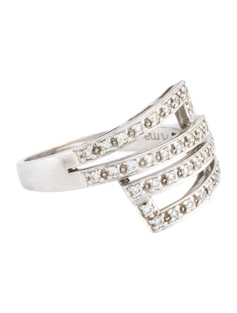 Ring 18K Diamond Bypass Ring