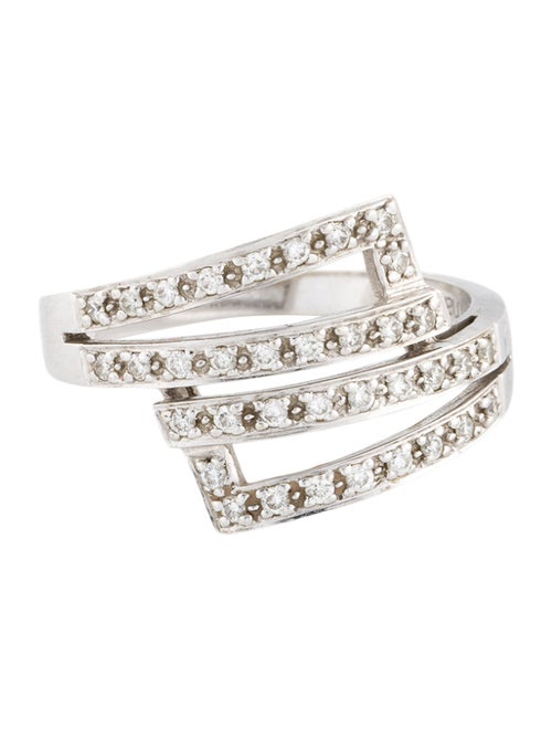 Ring 18K Diamond Bypass Ring
