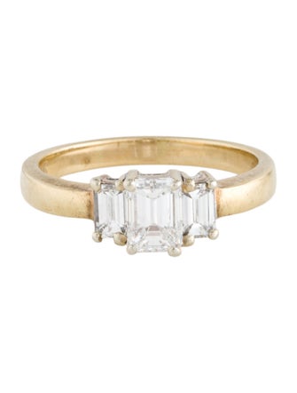 Ring 1.54ctw Diamond Three Stone Engagement Ring