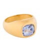 Ring 18K 3.65ct Unheated Ceylon Sapphire Cocktail Ring