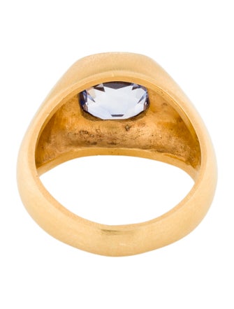 Ring 18K 3.65ct Unheated Ceylon Sapphire Cocktail Ring