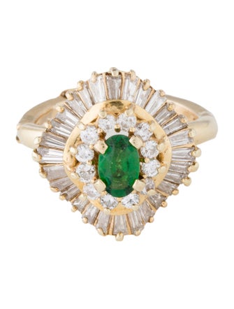 Ring Tsavorite Garnet & Diamond Cocktail Ring