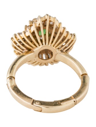 Ring Tsavorite Garnet & Diamond Cocktail Ring