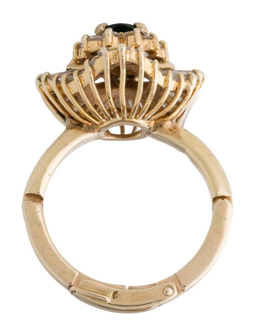 Ring Tsavorite Garnet & Diamond Cocktail Ring