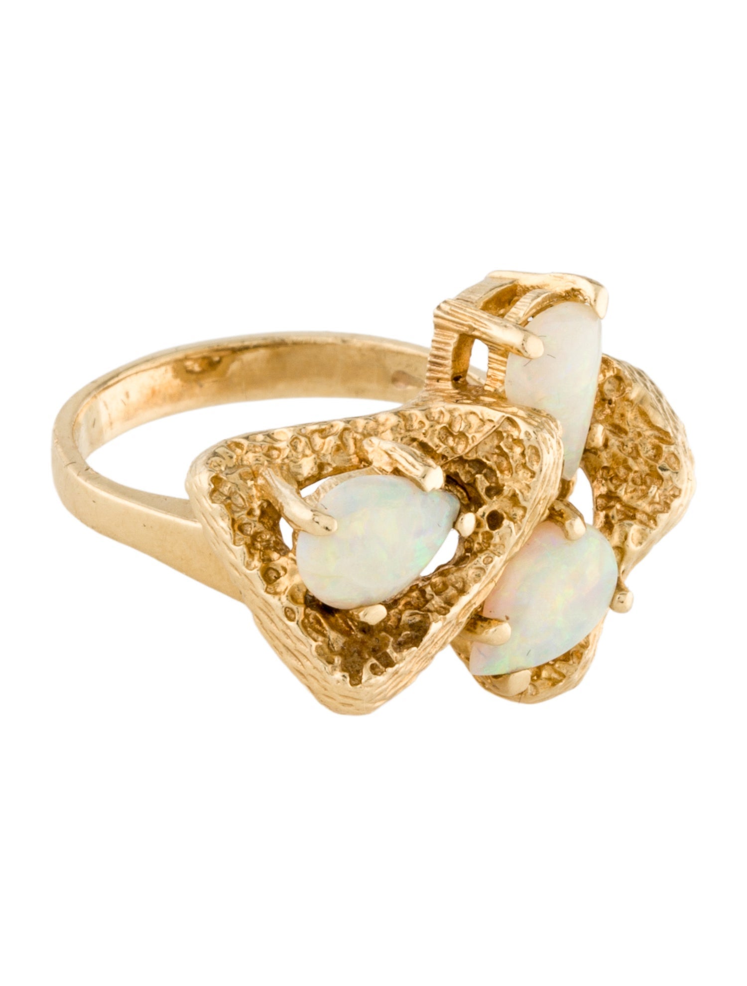 Ring 14K 1.05ctw Opal Cocktail