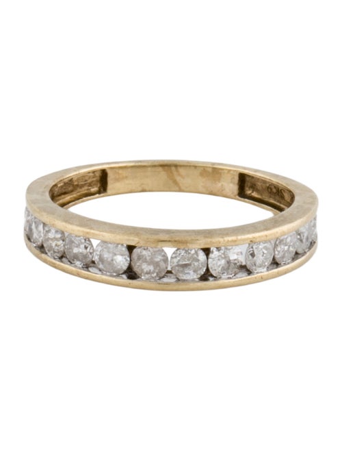 Ring 10K Diamond Half Eternity Band Ring