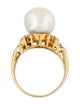 Ring 14K Pearl & Diamond Cocktail Ring