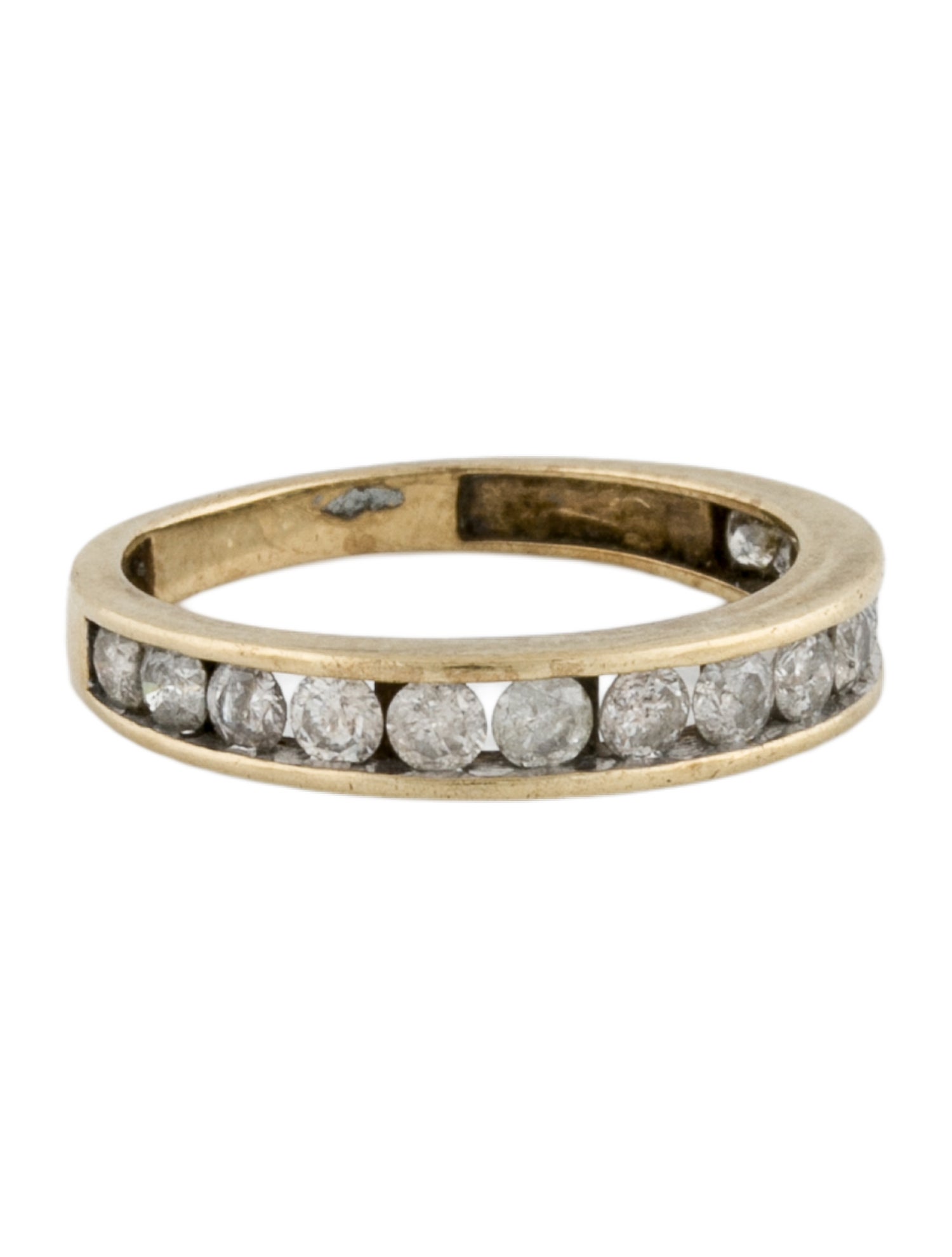 Ring 10K Diamond Half Eternity Band
