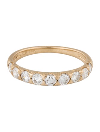 Ring 14K Diamond Half Eternity Band Ring