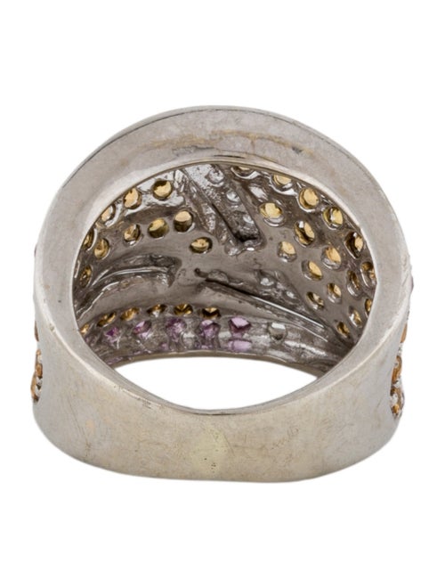 Ring 14K Sapphire & Diamond Band Ring