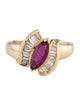 Ring 18K 1.06ct Thai Ruby & Diamond Cocktail Ring