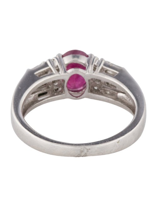 Ring Platinum Ruby & Diamond Cocktail Ring