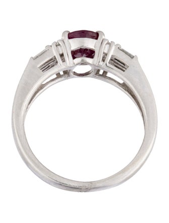 Ring Platinum Ruby & Diamond Cocktail Ring