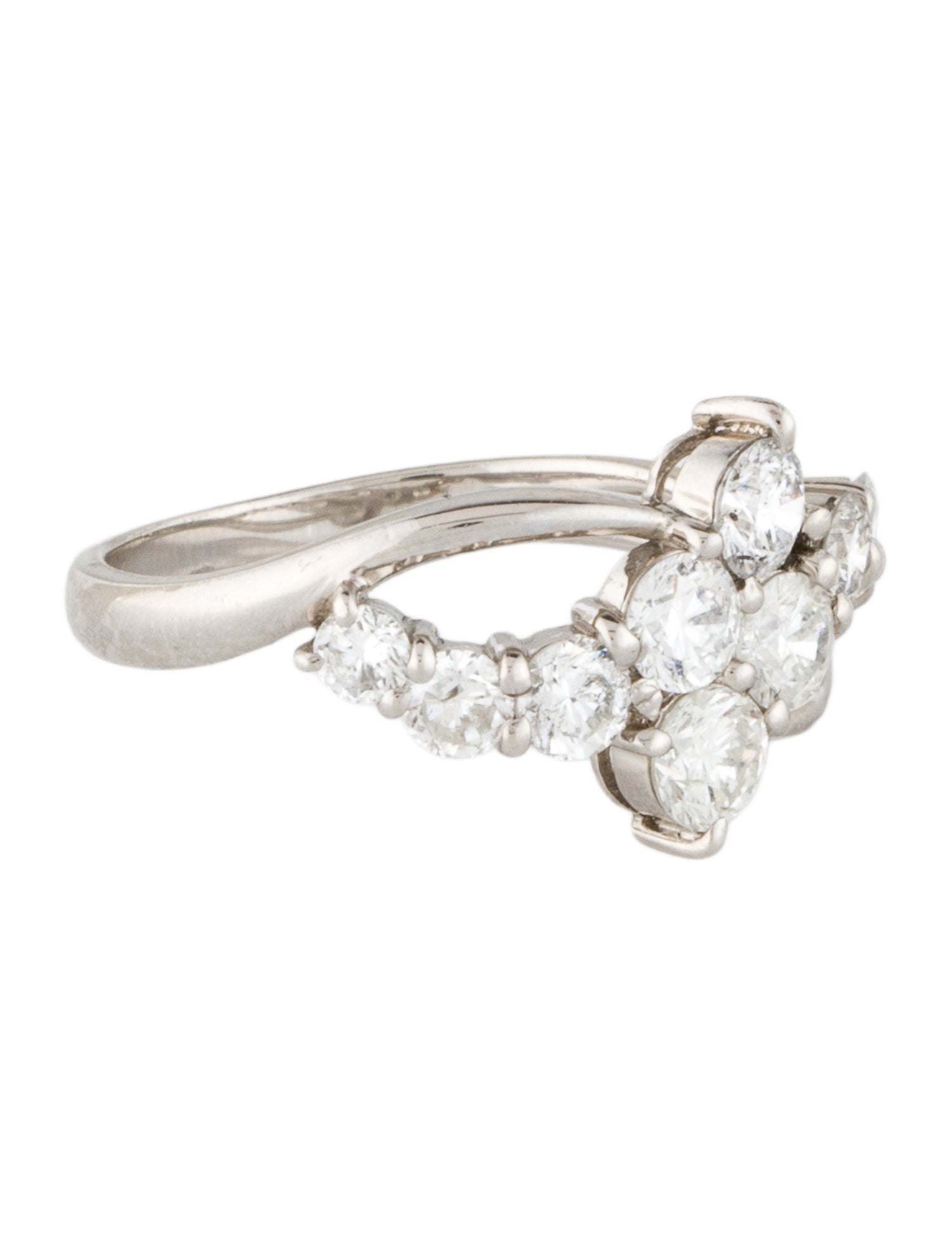 Ring Platinum 1.00ctw Diamond Cocktail