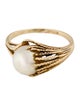 Ring 14K Pearl Textured Cocktail