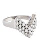 Ring Platinum Diamond 'V' Ring