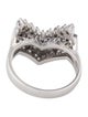Ring Platinum Diamond 'V' Ring