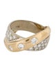 Ring 14K Diamond Crossover Band