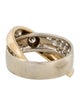 Ring 14K Diamond Crossover Band