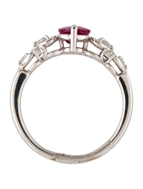 Ring Platinum 1.49ct Ruby & Diamond Cocktail Ring