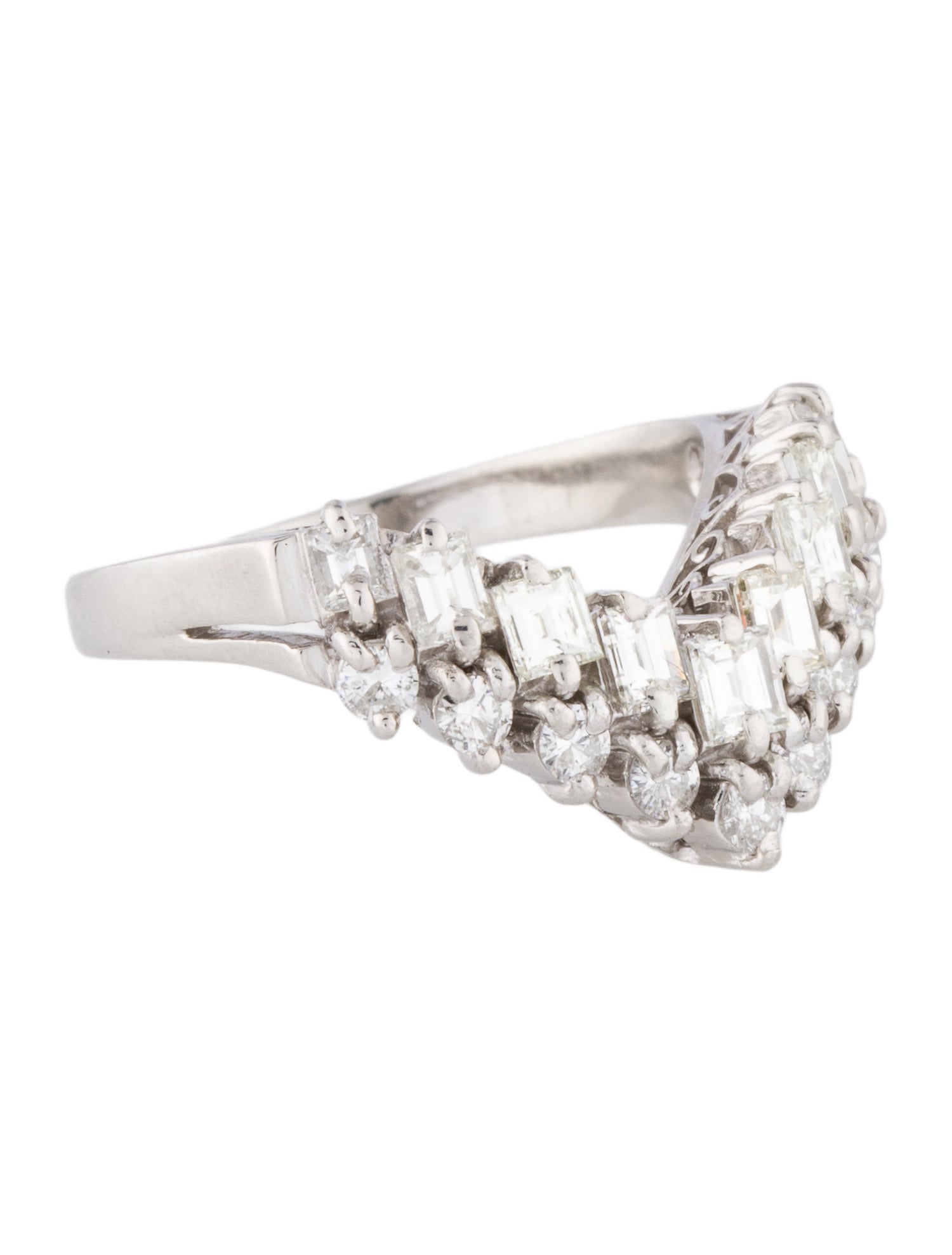 Ring Platinum 1.00ctw Diamond