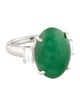 Ring Platinum 11.55ct Jadeite & Diamond Cocktail Ring