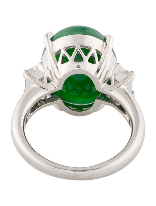 Ring Platinum 11.55ct Jadeite & Diamond Cocktail Ring
